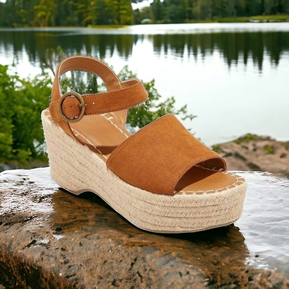 New! Morgan Espadrille Wedge Heel Sandal